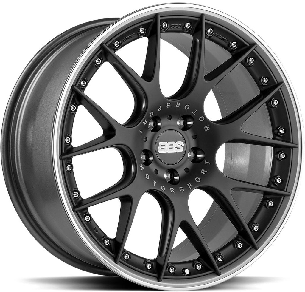 BBS CH-RII SATIN BLACK 11.5x22 5/130 ET50 CB71.6