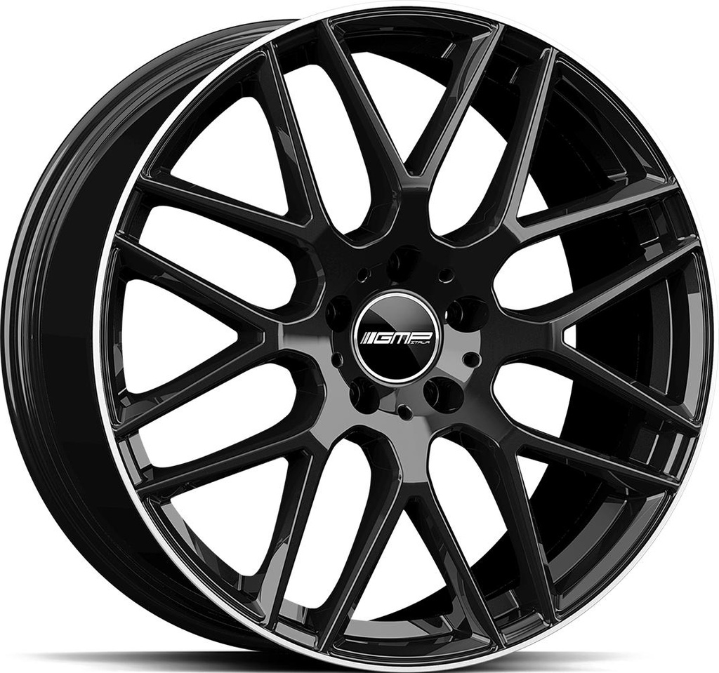 GMP BERGHEM BLACK DIAM LIP 10x21 5/130 ET33 CB84.1