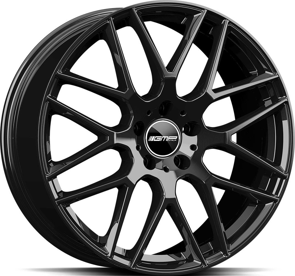 GMP BERGHEM GLOSS BLACK 9.5x21 5/112 ET33 CB66.6