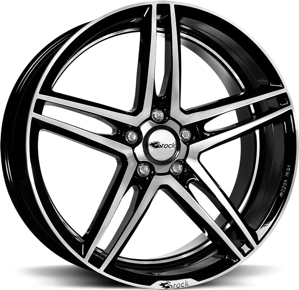 BROCK B33 BLACK FULL POL 8x18 5/120 ET30 CB72.6