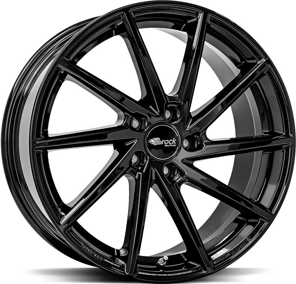 BROCK B37 SHINY BLACK 8.5x19 5/112 ET32 CB66.6