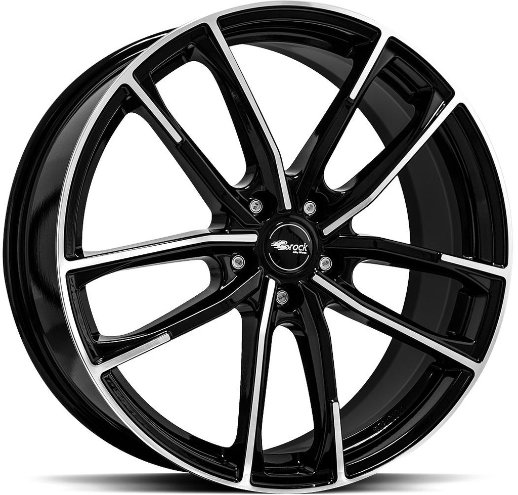 BROCK B38 BLACK FULL POL 8x19 5/114.3 ET45 CB72.6