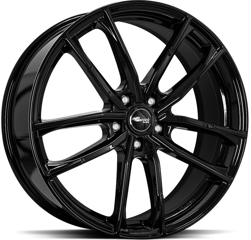 BROCK B38 SHINY BLACK 8x19 5/112 ET50 CB57.1