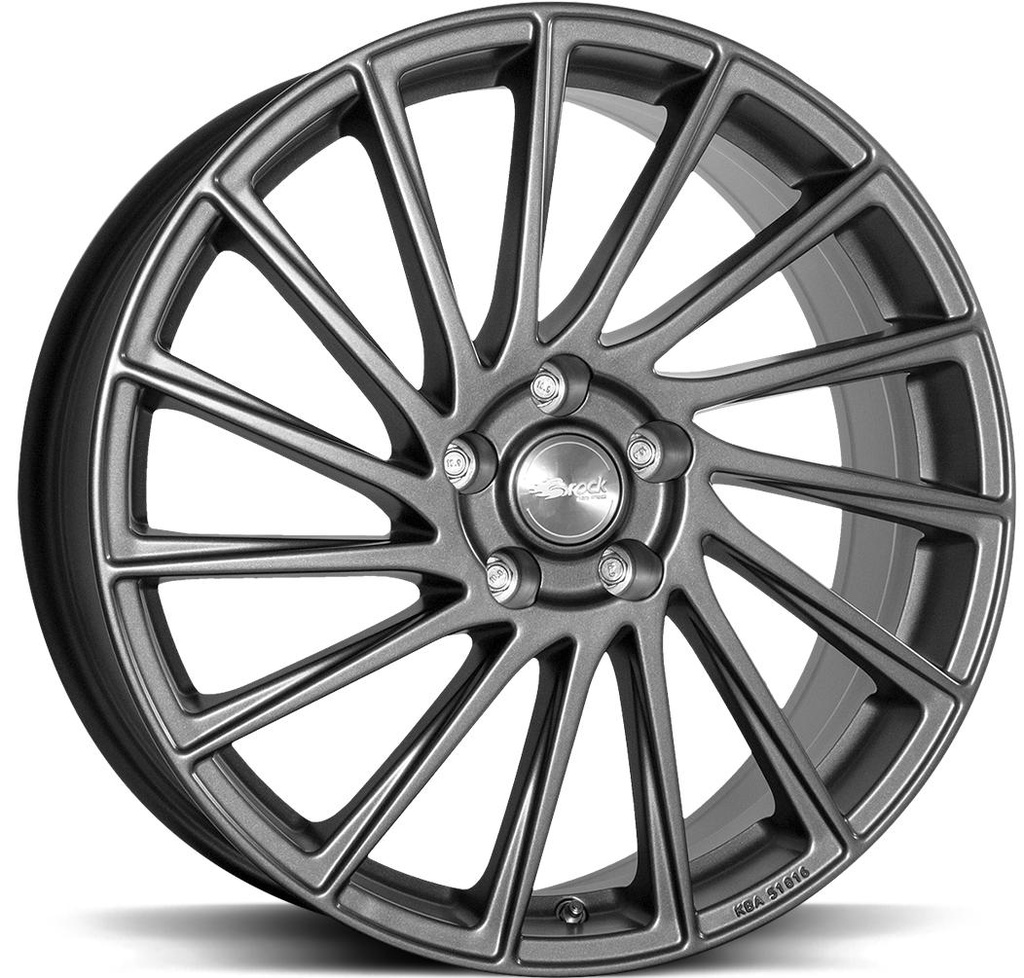 BROCK B39 HIMALAYA GREY MATT 7x17 5/98 ET41 CB58.1