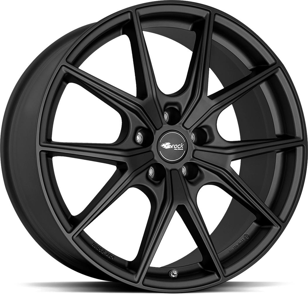 BROCK B40 SATIN BLACK MATT 9.5x19 5/112 ET25 CB66.6