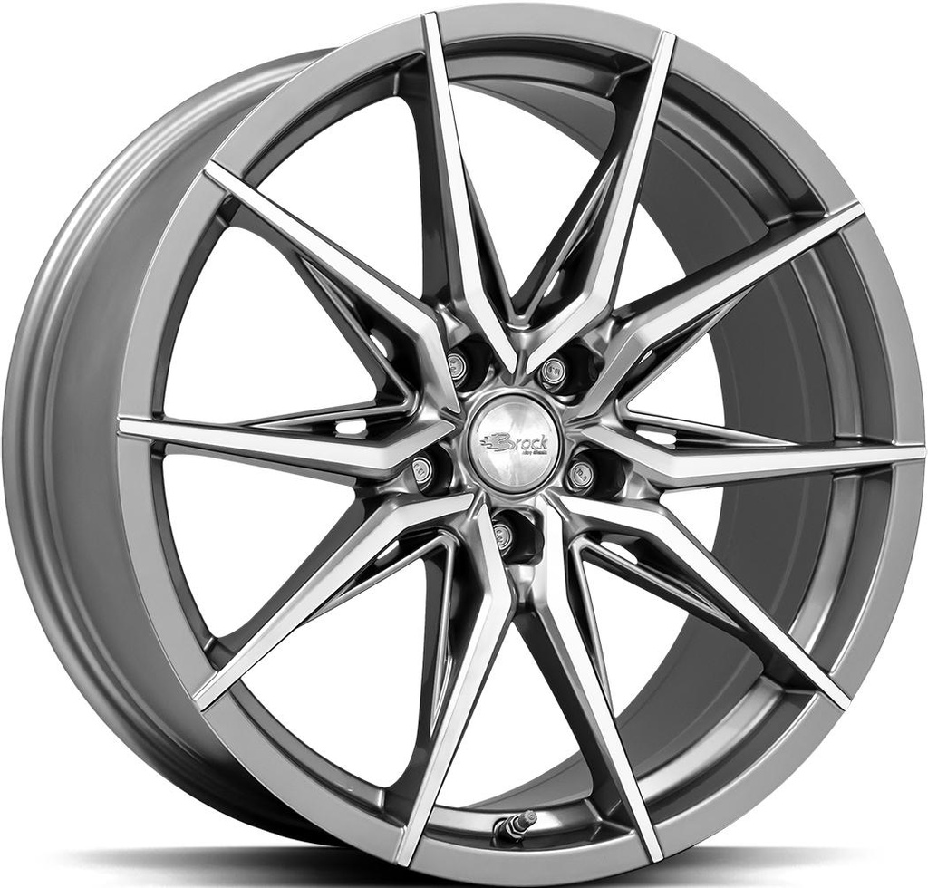 BROCK B42 FERRIC GREY POL 8x18 5/108 ET42 CB72.6