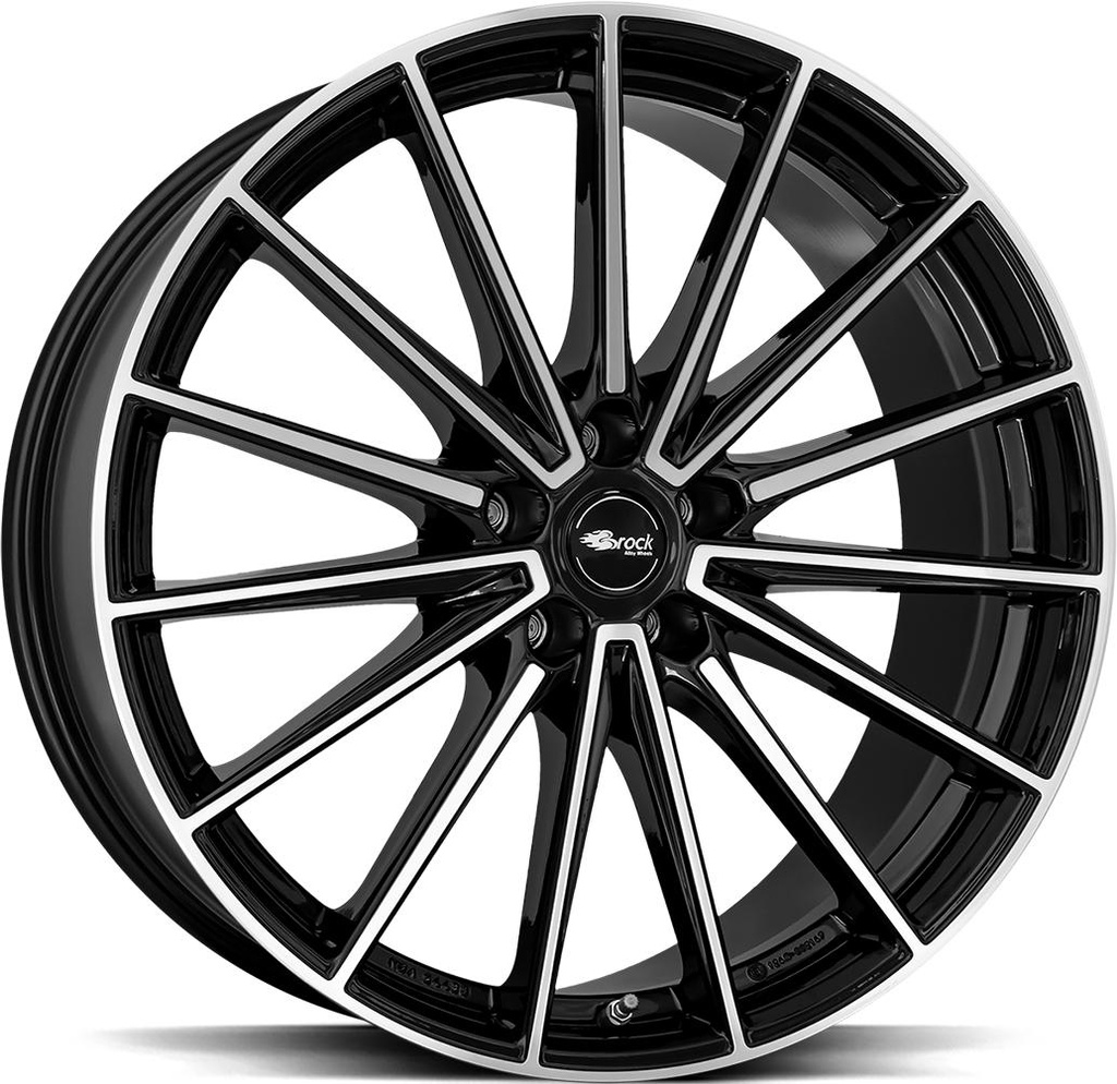 BROCK B43 BLACK FULL POL 11x21 5/130 ET58 CB71.5