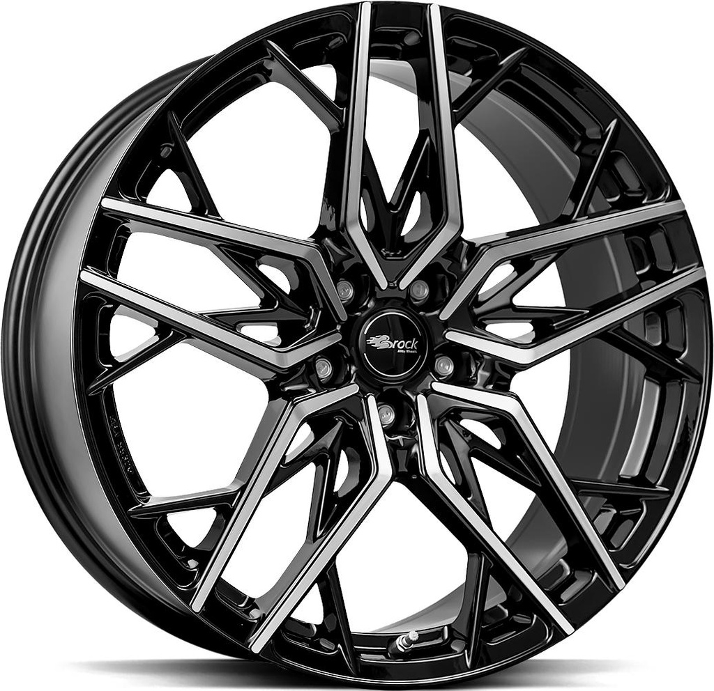 BROCK B44 BLACK FULL POL 8.5x20 5/112 ET40 CB66.6