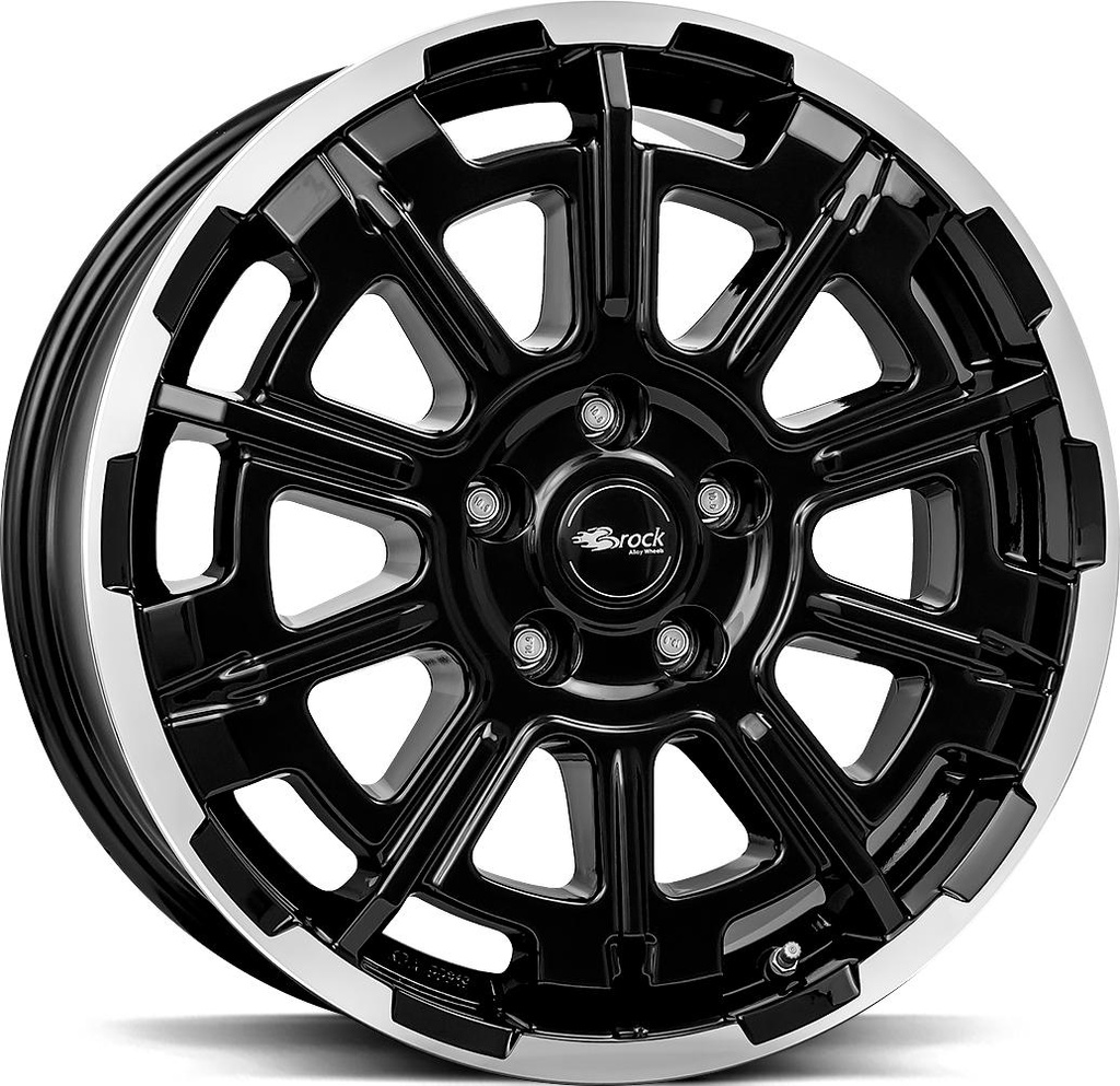 BROCK B45 BLACK FULL POL 7.5x18 5/130 ET43 CB84.1