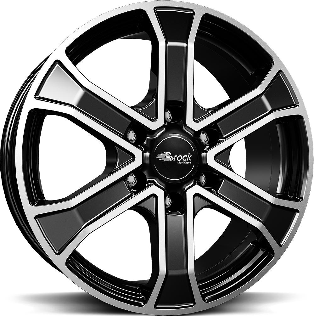 BROCK RC31 BLACK FULL POL 8x18 6/120 ET51 CB74.6