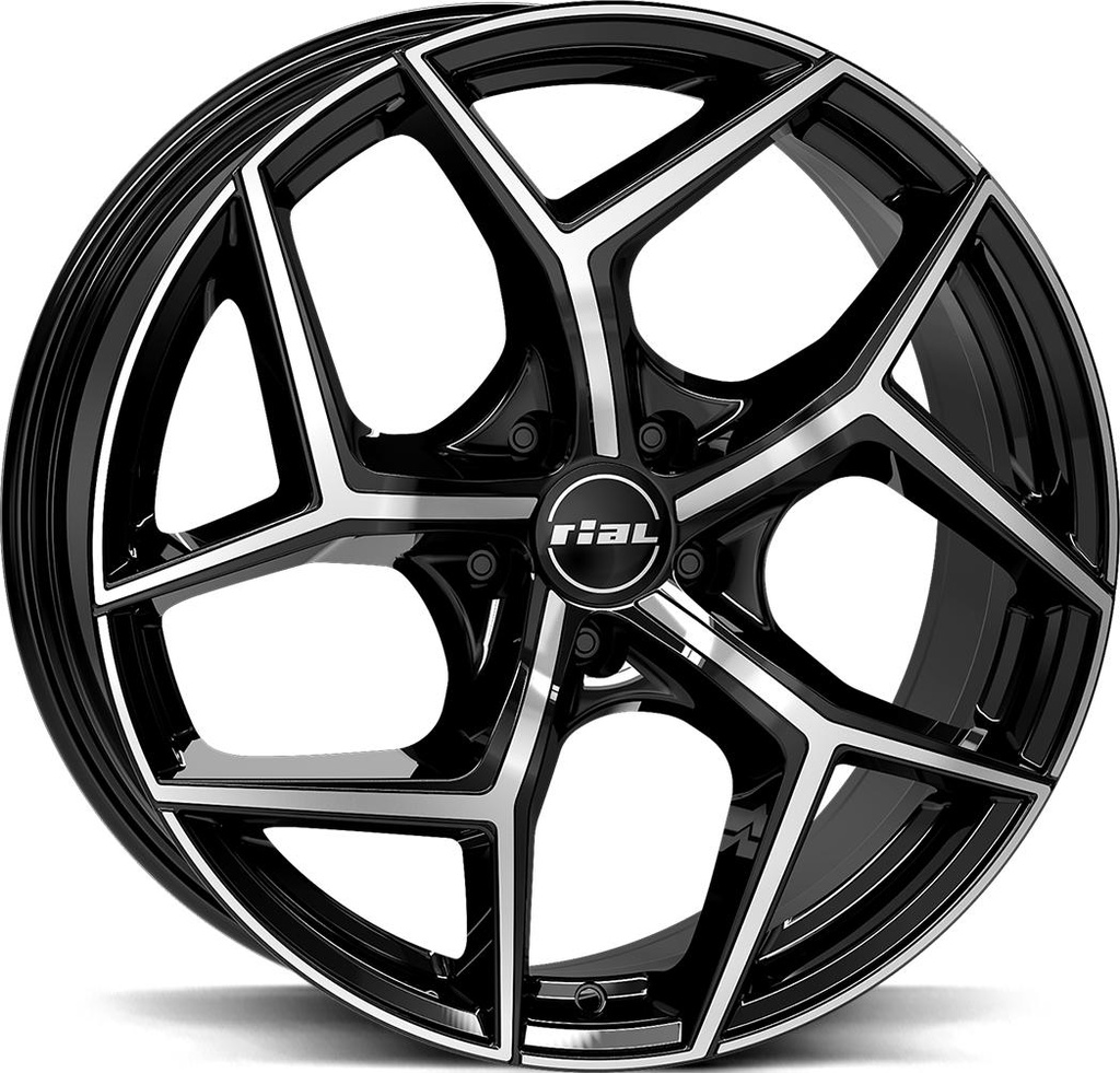 RIAL SALENTO DIAM BLACK POL 8x18 5/112 ET45 CB57.1