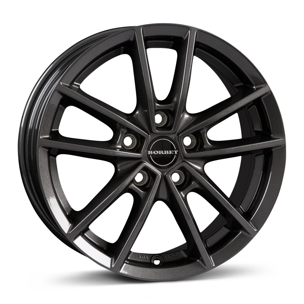 BORBET W MIST ANTRACITE GLOSS 7x17 5/114.3 ET40 CB72.5