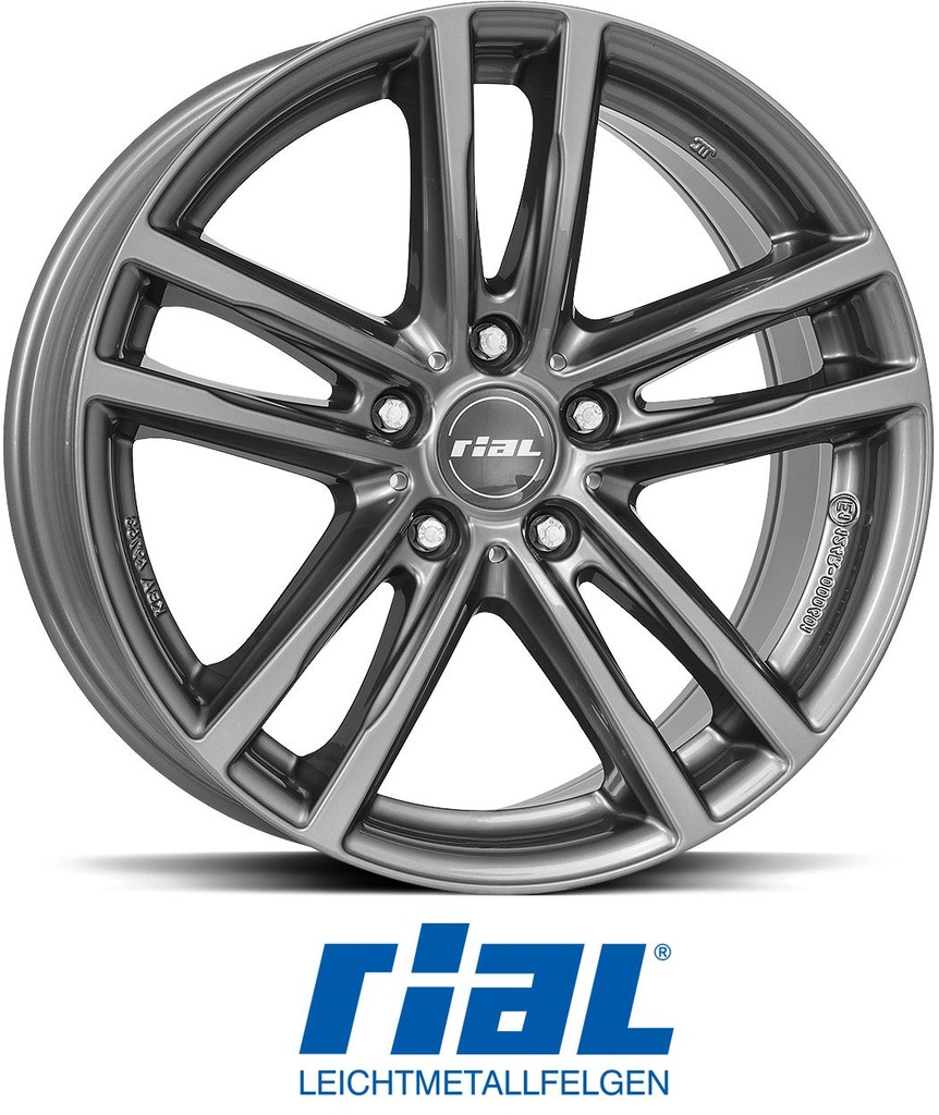RIAL X10 METAL GREY 7x18 5/112 ET43 CB57.1