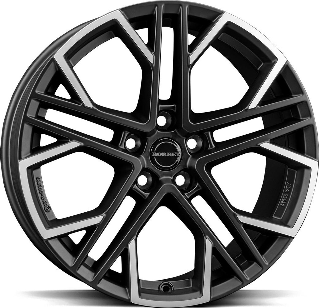 BORBET XV BLACK POL MATT 9.5x19 5/114.3 ET44 CB70.6