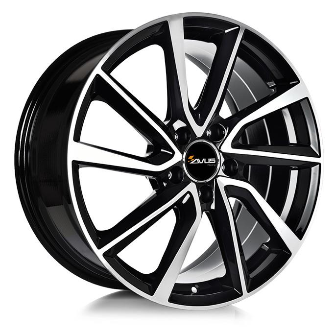 AVUS AC-518 BLACK POLISHED 6.5x16 4/98 ET30 CB58.1