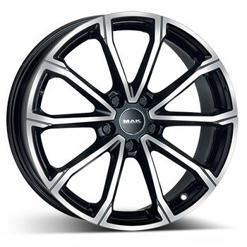 MAK DAVINCI BLK/POL 5x17 4/100 ET40 CB54.1