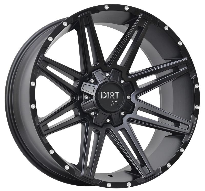 STATUSFÄLGAR D88 FLATBLACK MILLED RIVETS 8.5x20 5/112-120 ET45 CB74.1