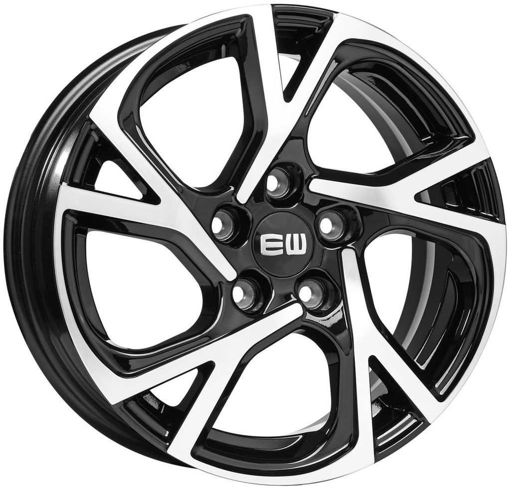 ELIT WHEELS EJ02 BLACK / POLISHED 6.5x16 5/114.3 ET45 CB67.1