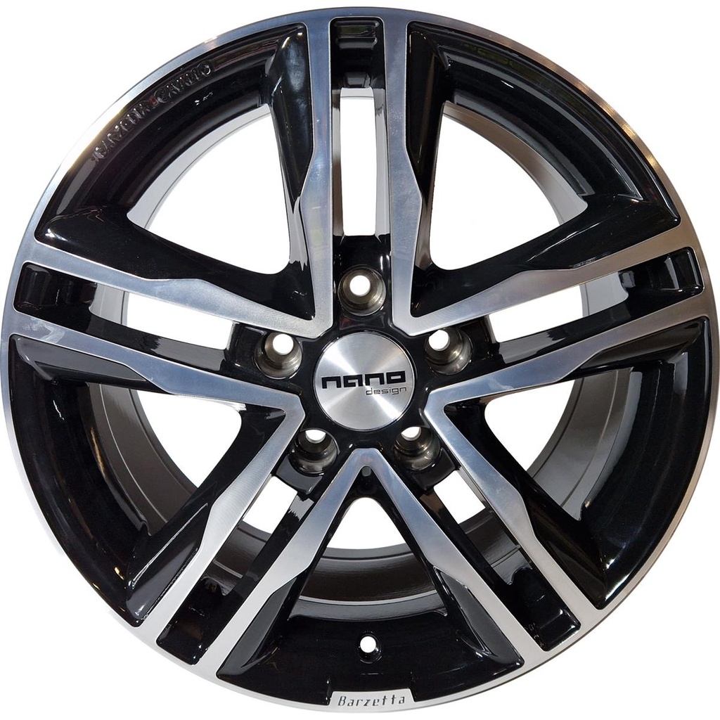 NANO BK424 GLOSSY BLACK POLISHED 7.5x17 5/120 ET50 CB65.1