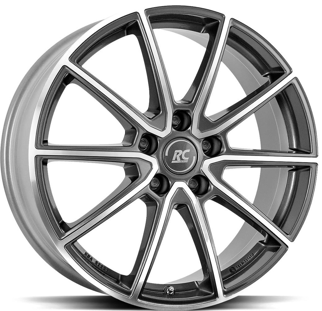 BROCK RC32 TITANIUM FULL POLISH 7x17 5/112 ET44 CB66.6