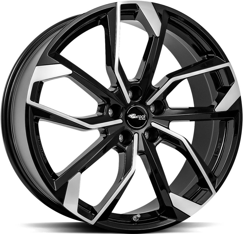 BROCK RC34 BLACK FULL POLISH 8x19 5/108 ET42 CB63.4