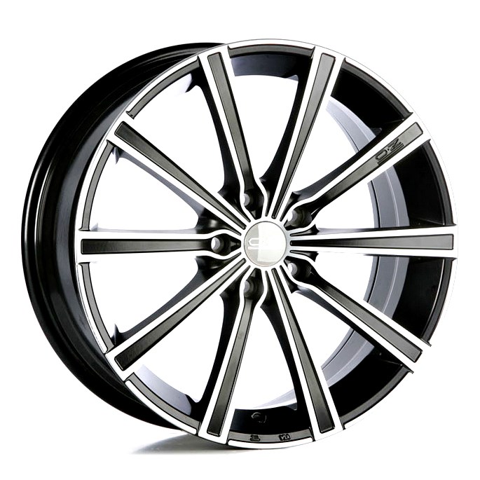 7.5J-17 5x110 ET35 OZ LOUNGE BLK/POL KR75,1
