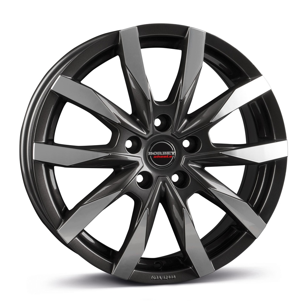 BORBET CW5 MISTRAL ANTHRACITE GLOSS POL 7.5x18 5/127 ET35 CB71.6