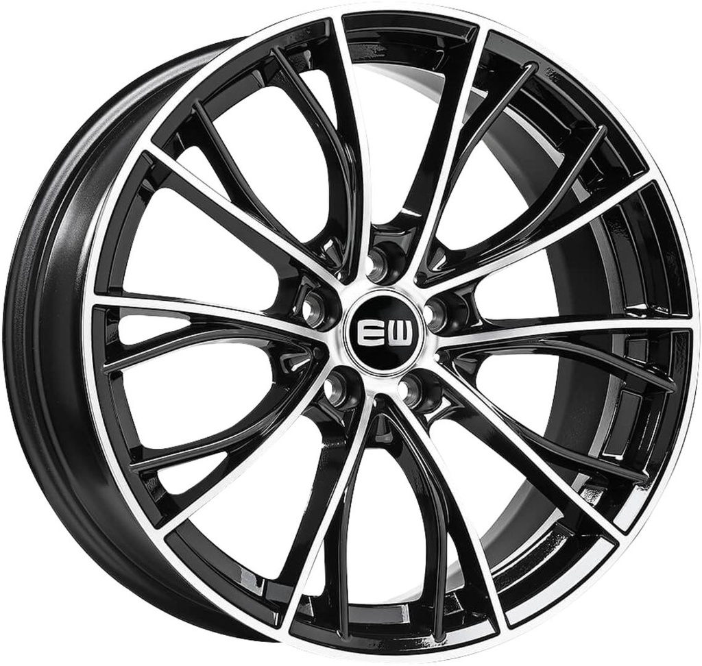 ELIT WHEELS EW10 BLACK / POLISHED 8x18 5/112 ET30 CB66.6