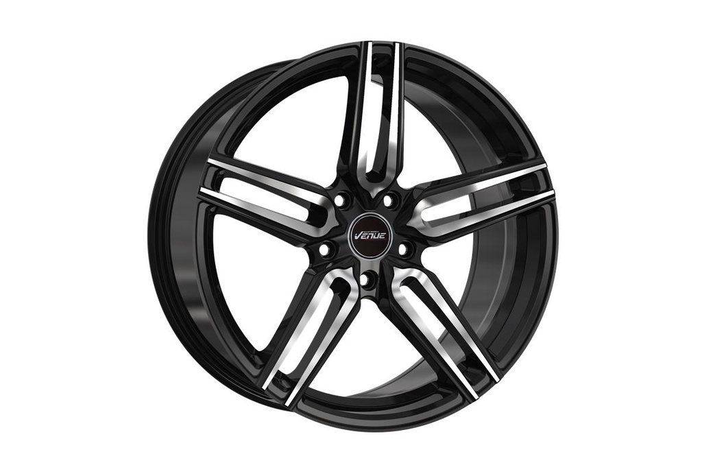 VENUE META BLACK POLISHED 8x18 5/112 ET28 CB66.6