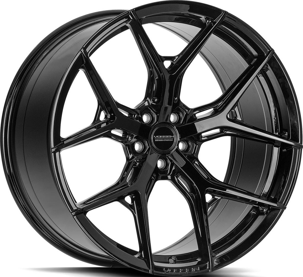 VOSSEN HF5 GLOSS BLACK 10x22 5/130 ET45 CB71.6