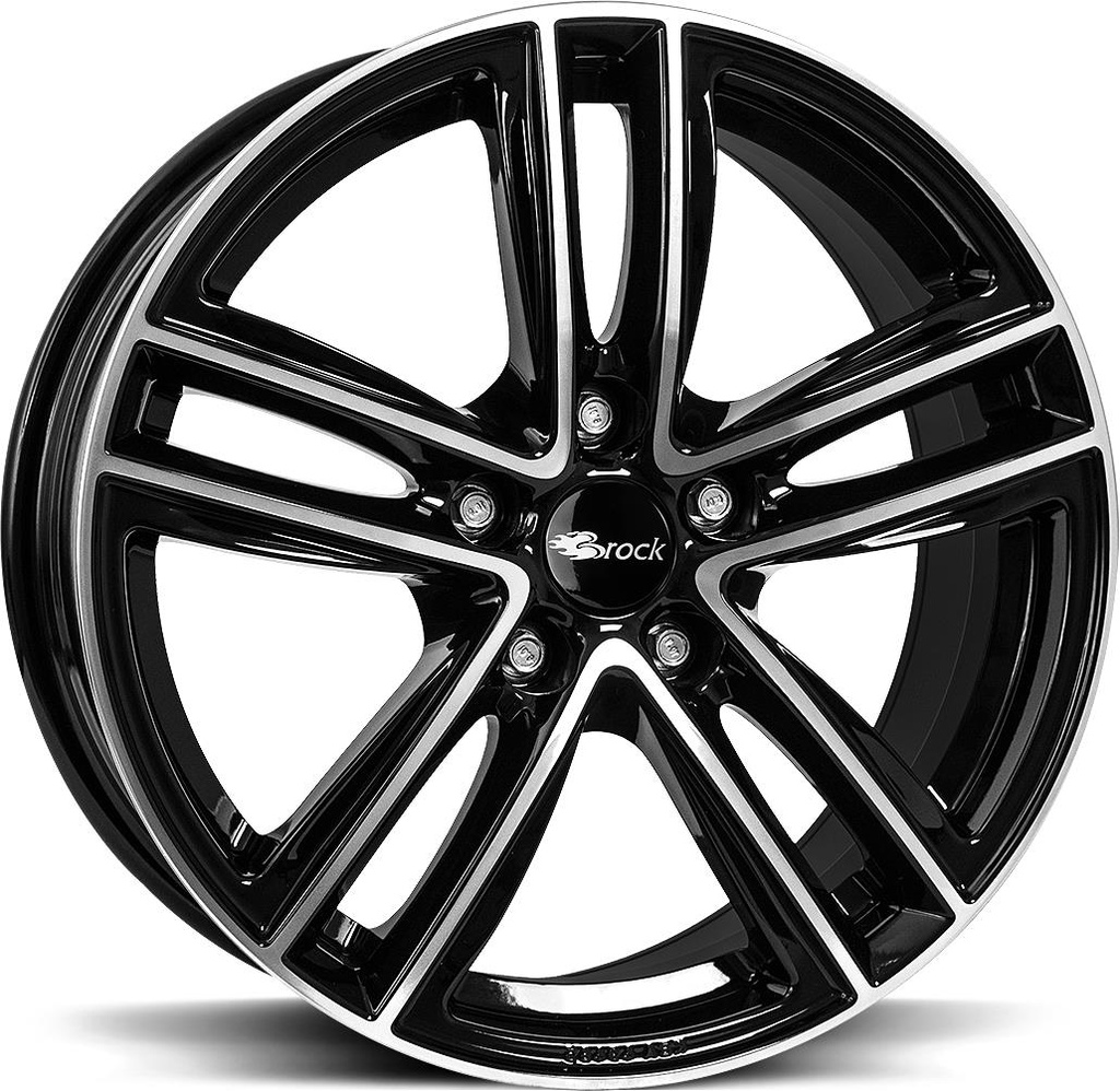 BROCK RC27 BLACK FULL POLISH 8x19 5/108 ET45 CB63.4