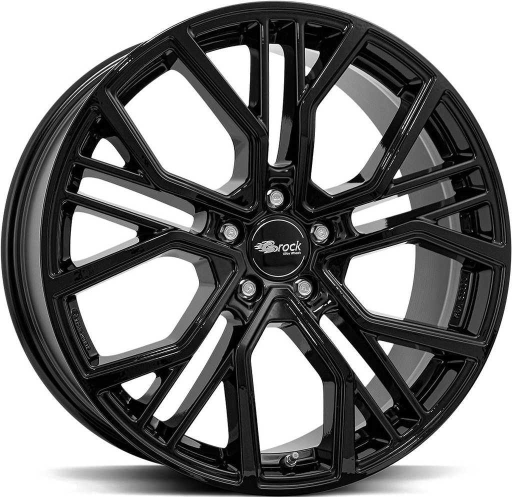 BROCK B41 SHINY BLACK 10x21 5/112 ET19 CB66.6