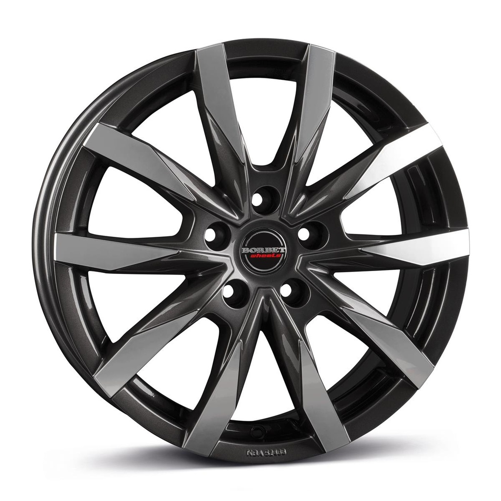 BORBET CW5 MISTRAL ANTRACITE GLOSSY POLIS 6.5x16 5/160 ET60 CB65.1