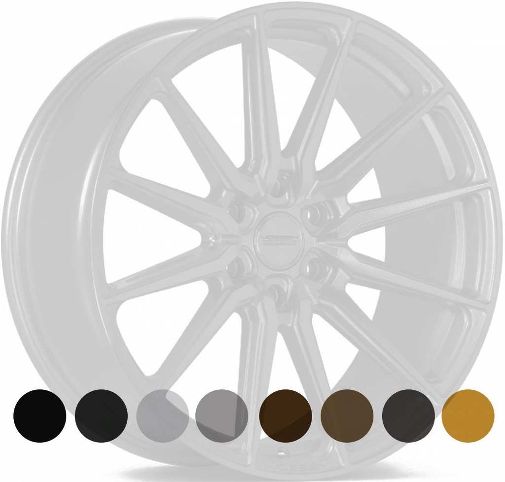 VOSSEN HF6.1 GLOSS BLACK 9.5x22 6/139.7 ET20 CB106.1