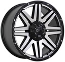 STATUSFÄLGAR D68 FLATBLACK MACHINED FACE 9x20 6/114.3 ET25 CB66.1