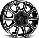 RIAL TRANSPORTER 2 DIAM BLACK POL 6x16 5/114.3 ET50 CB66.1