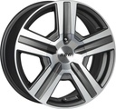 7x16 5/130 ET45  ACC VAMPIRE MATT GRAPHITE / POLISHED "2-laatu" CB89.1