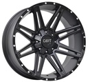 STATUSFÄLGAR D88 FLATBLACK MILLED RIVETS 8.5x20 6/120-130 ET48 CB84.1