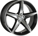 ACC SPORT 5 GLOSS BLACK / POLISHED 6.5x15 5/108 ET38 CB63.4