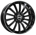 ELIT WHEELS EW02 BLACK / LIP POLISHED 9x18 5/112 ET35 CB66.5